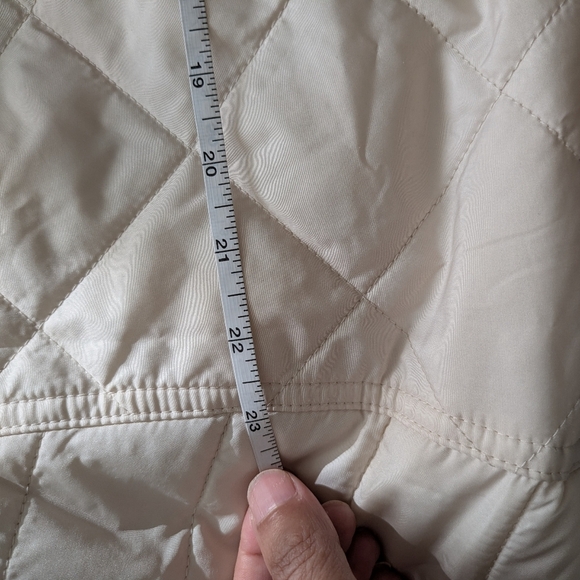 Cream Quilted Jacket - Picture 9 of 11
